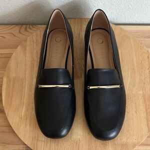 Journee Collection Wrenn Womens Moc Closed Toe Loafers 8.5M navy new
